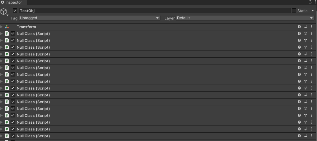 Components config